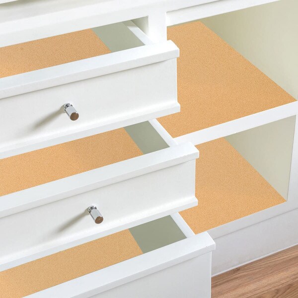 Cork drawer liner